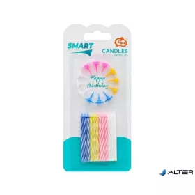 Gyertya, születésnapi, 24+12 db tartó