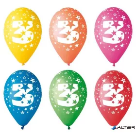 Léggömb, 26 cm, számos, 3