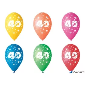 Léggömb, 26 cm, számos, 40