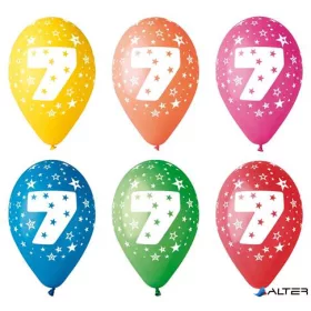 Léggömb, 26 cm, számos, 7