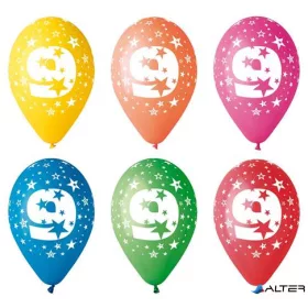 Léggömb, 26 cm, számos, 9