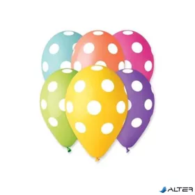 Léggömb, 30 cm, teli pöttyös