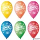 Léggömb, 30 cm, "Happy Birthday", tüzijáték