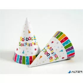 Csákó, papír, 'Boldog születésnapot'