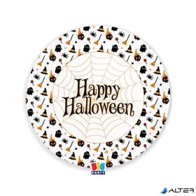 Tányér, papír, 22 cm, 'Halloween'