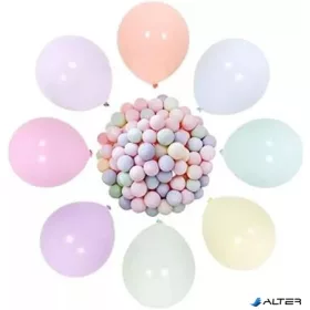   Léggömb, 25cm, latex, "Balonevi", Macaron, vegyes színek