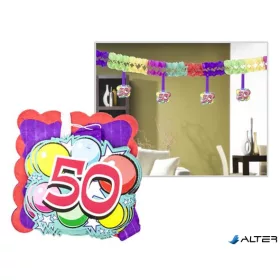 Girland, 400x12x12 cm, 50. születésnap