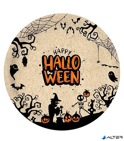 Tányér, papír, 23 cm, 'Halloween'