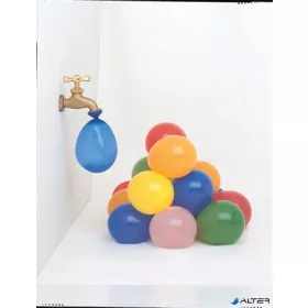 Vízibomba, vegyes színek