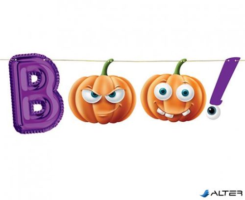 Felirat, papír, 150 cm, "Boo!"