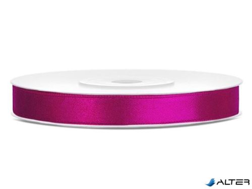 Szatén szalag, 6 mm, sötét pink