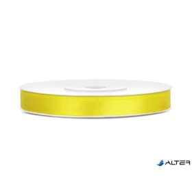 Szatén szalag, 6 mm, sárga