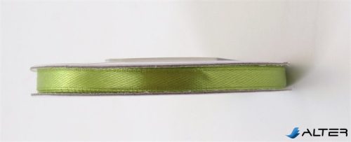 Szatén szalag, 6 mm, limezöld