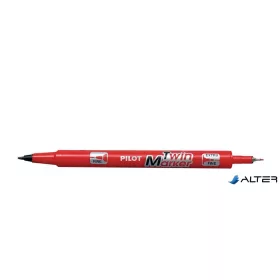   Alkoholos marker, 0,8/2 mm, kétvégű, PILOT "Twin", piros