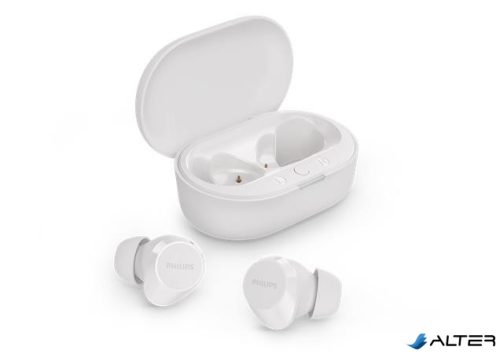 Fülhallgató, TWS vezeték nélküli, Bluetooth 5.3, PHILIPS "TAT1209", fehér