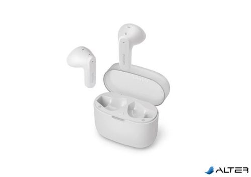 Fülhallgató, TWS vezeték nélküli, Bluetooth 5.3, PHILIPS 'TAT2139', fehér
