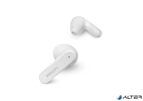 Fülhallgató, TWS vezeték nélküli, Bluetooth 5.3, PHILIPS 'TAT2139', fehér