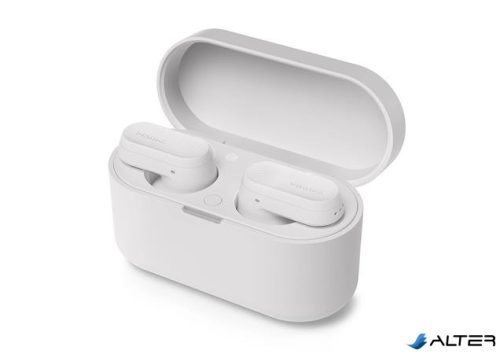 Fülhallgató, TWS vezeték nélküli, Bluetooth 5.3, PHILIPS 'TAT3509', fehér