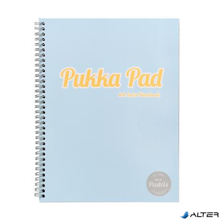 Spirálfüzet, A4, vonalas, 100 lap, PUKKA PAD "Pastel Jotta Pad", vegyes szín