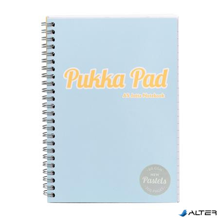 Spirálfüzet, A5, vonalas, 100 lap, PUKKA PAD "Pastel Jotta Pad", vegyes szín