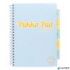 Spirálfüzet, A4, vonalas, 100 lap, PUKKA PAD "Pastel project book", vegyes szín