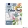 Spirálfüzet, B5, vonalas, színezővel, 100 lap, PUKKA PAD "Jotta Notebook", vegyes szín