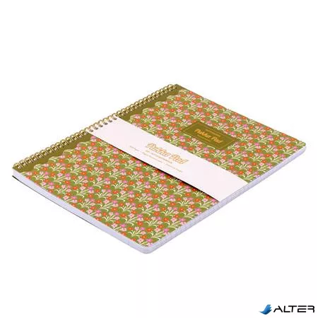 Spirálfüzet, A4+, vonalas, 100 lap, PUKKA PAD "Floral Jotta Notebook", vegyes minta