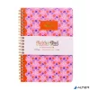 Spirálfüzet, A5, vonalas, 100 lap, PUKKA PAD "Floral Jotta Notebook", vegyes minta