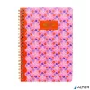 Spirálfüzet, A5, vonalas, 100 lap, PUKKA PAD "Floral Jotta Notebook", vegyes minta