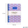 Spirálfüzet, A5, vonalas, 100 lap, PUKKA PAD "Floral Jotta Notebook", vegyes minta