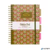 Spirálfüzet, B5, vonalas, 100 lap, PUKKA PAD "Floral Project Book", vegyes minta