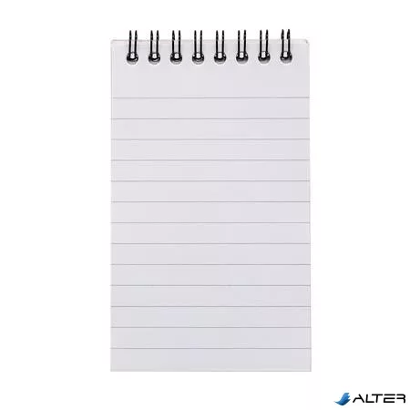 Jegyzetfüzet, A7, spirálozott, vonalas, 50 lap, PUKKA PAD "Metallic Pocket Book", vegyes színek
