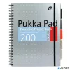 Spirálfüzet, A4+, vonalas, 100 lap, PUKKA PAD 'Metallic Project Book', vegyes szín