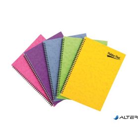   Spirálfüzet, A4, vonalas, 60 lap, PUKKA PAD "Pressboard", vegyes szín