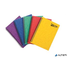   Spirálfüzet, A5, vonalas, 60 lap, PUKKA PAD "Pressboard", vegyes szín