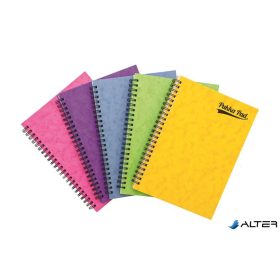   Spirálfüzet, A5, vonalas, 60 lap, PUKKA PAD "Pressboard", vegyes szín