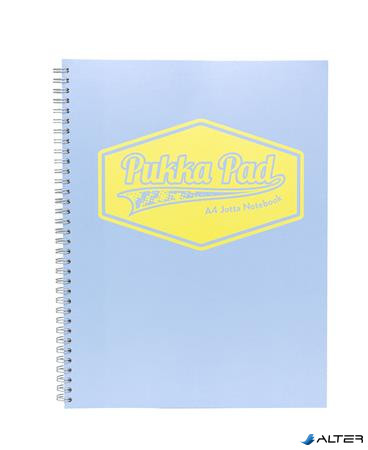 Spirálfüzet, A4, vonalas, 100 lap, PUKKA PAD "Pastel Jotta Pad", vegyes szín