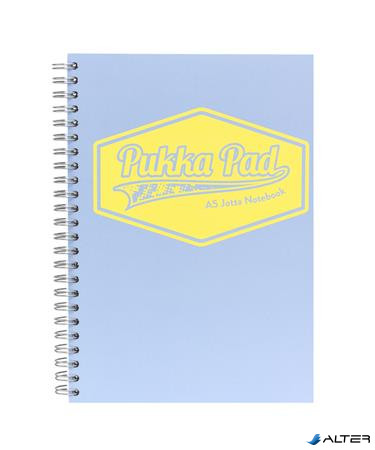 Spirálfüzet, A5, vonalas, 100 lap, PUKKA PAD "Pastel Jotta Pad", vegyes szín