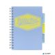 Spirálfüzet, A5, vonalas, 100 lap, PUKKA PAD 'Pastel project book', vegyes szín