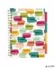 Spirálfüzet, B5, vonalas, 100 lap, PUKKA PAD "Colour Wash Project Book", vegyes minta