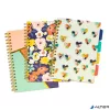 Spirálfüzet, B5, vonalas, 100 lap, PUKKA PAD "Floral Love Project Book", vegyes minta