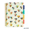 Spirálfüzet, B5, vonalas, 100 lap, PUKKA PAD "Floral Love Project Book", vegyes minta