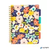 Spirálfüzet, B5, vonalas, 100 lap, PUKKA PAD "Floral Love Project Book", vegyes minta