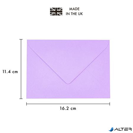 Boríték, C6, enyvezett, PUKKA PAD "Pastel", vegyes színek