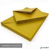 Boríték, C6, szilikonos, PUKKA PAD "Gold", arany