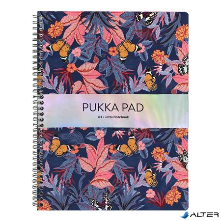 Spirálfüzet, A4+, vonalas, 80 lap, PUKKA PAD "Jotta Bloom", vegyes minta