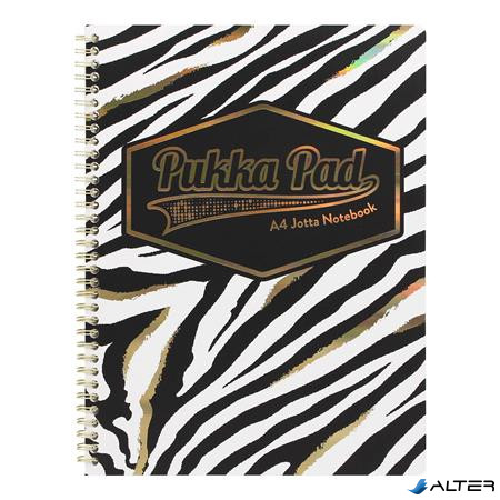 Spirálfüzet, A4+, vonalas, 80 lap, PUKKA PAD "Wild Jotta", vegyes minta