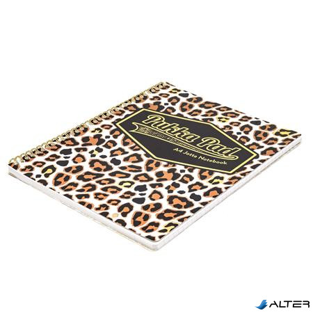 Spirálfüzet, A4+, vonalas, 80 lap, PUKKA PAD "Wild Jotta", vegyes minta