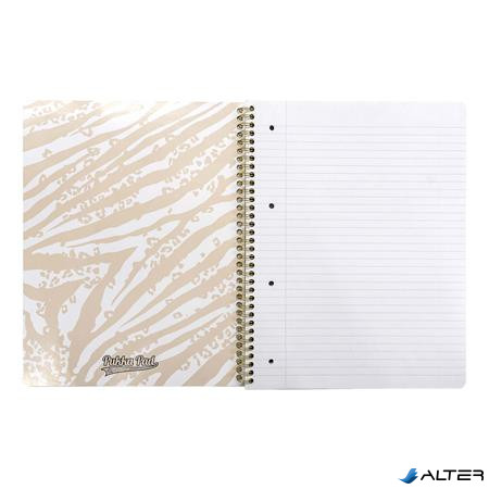 Spirálfüzet, A4+, vonalas, 80 lap, PUKKA PAD "Wild Jotta", vegyes minta