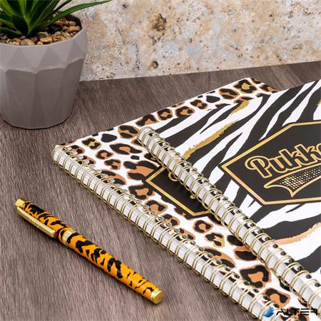 Spirálfüzet, A4+, vonalas, 80 lap, PUKKA PAD "Wild Jotta", vegyes minta